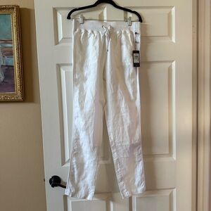 Tommy Hilfiger St. Tropez Casual Linen White Joggers
